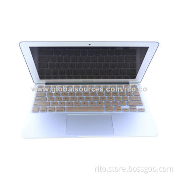 New Luxury Gold Color Silicone Keyboard Cover for Macbook Pro 13", Pro 15"